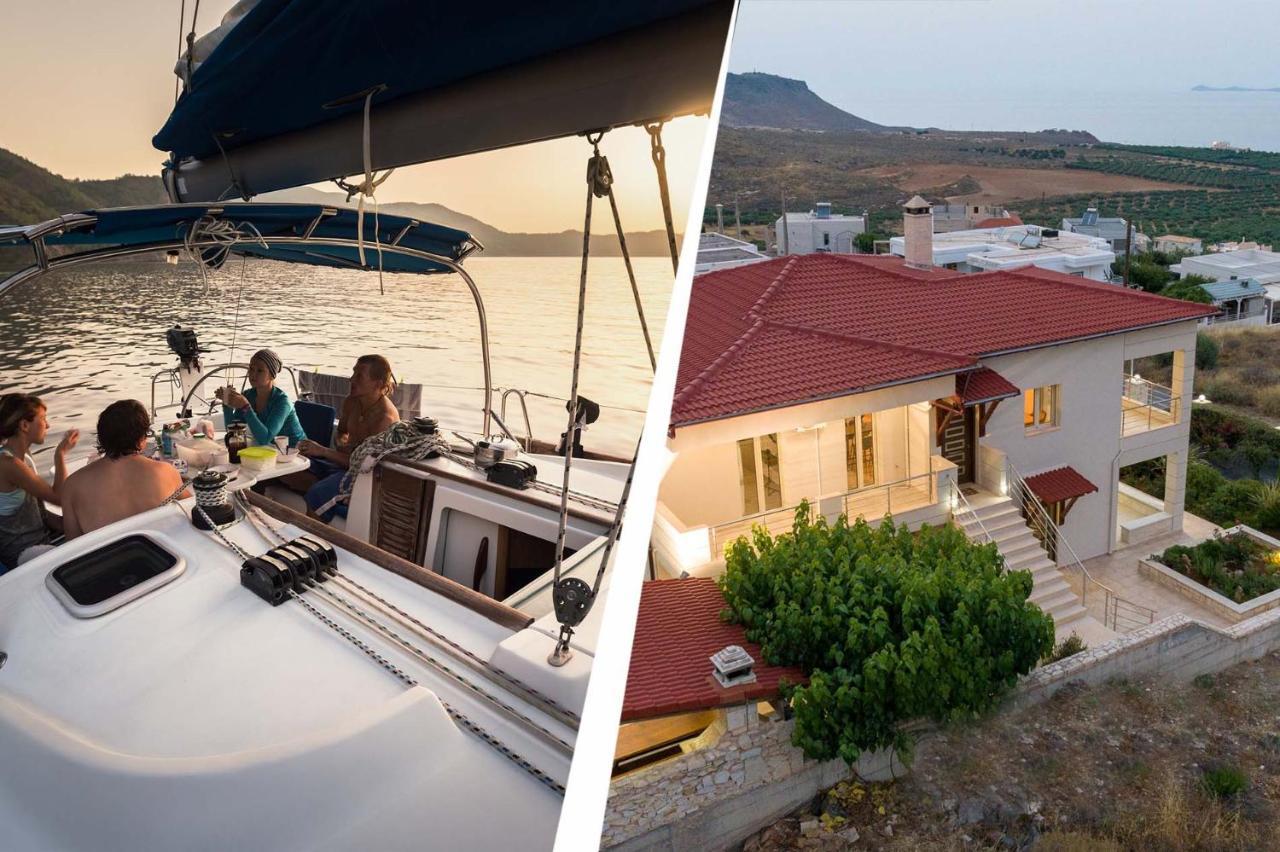 شقة Azur Horizon Oceanview House Kokkini Hani المظهر الخارجي الصورة