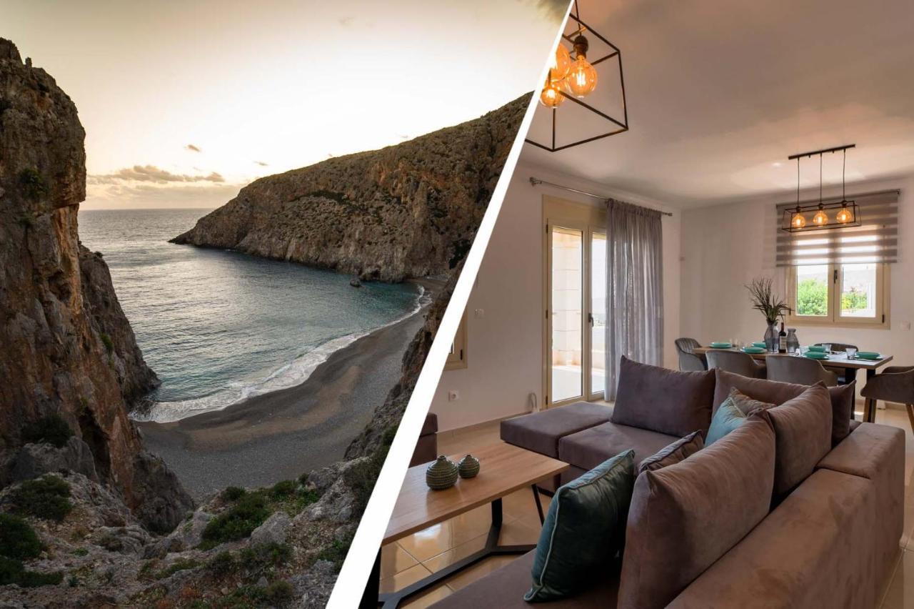 شقة Azur Horizon Oceanview House Kokkini Hani المظهر الخارجي الصورة